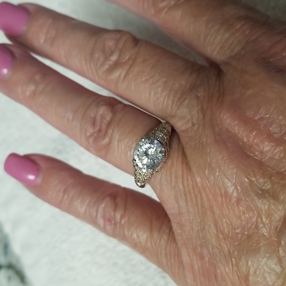Engagement styled ring
